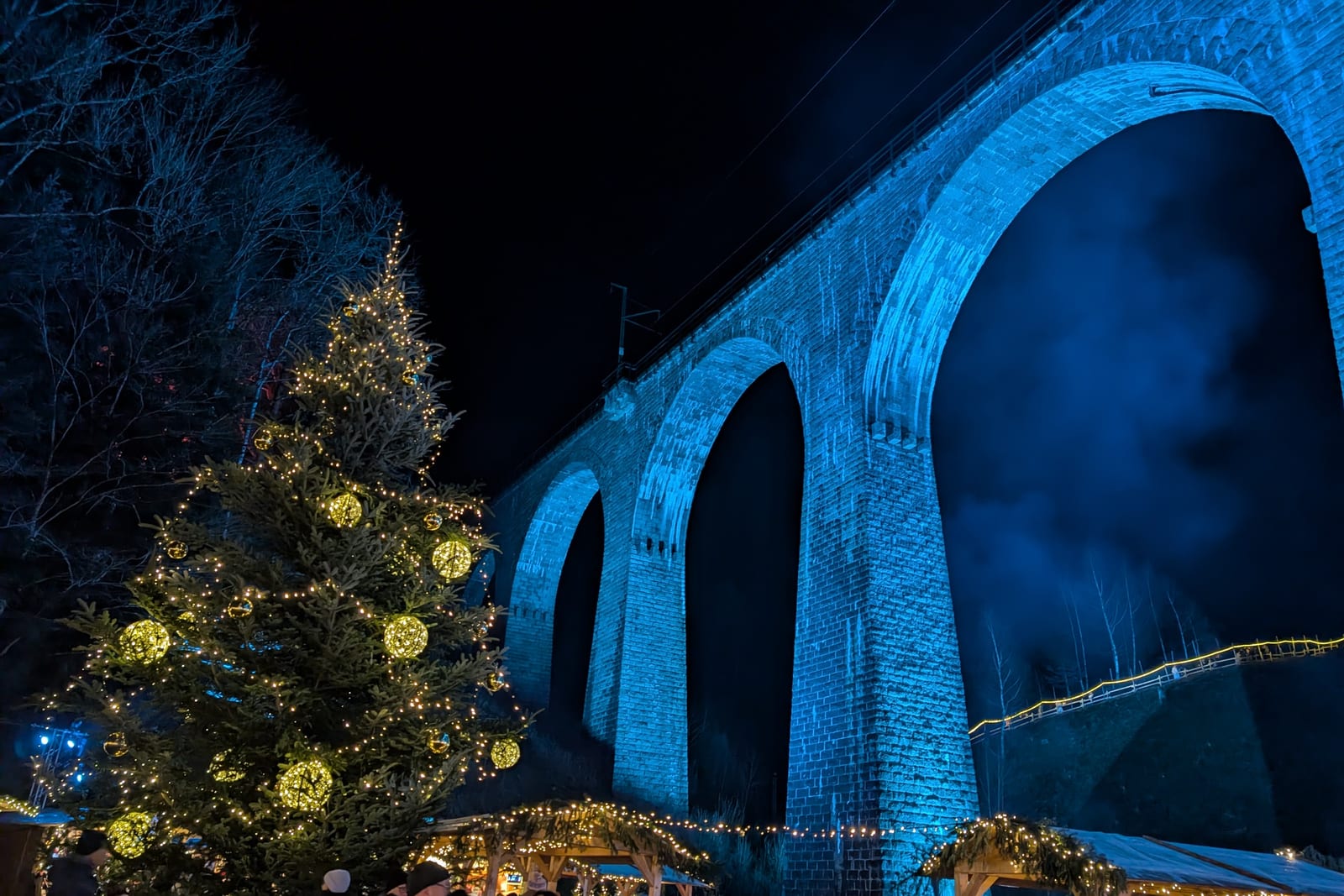 Ravennaschlucht — Weihnachtsmarkt unterm Aquädukt